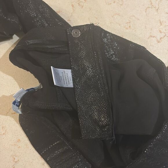 She + Sky black snakeskin pants SZ small - Picture 8 of 9